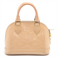 LOUIS VUITTON Alma BB Neutral Patent Leather